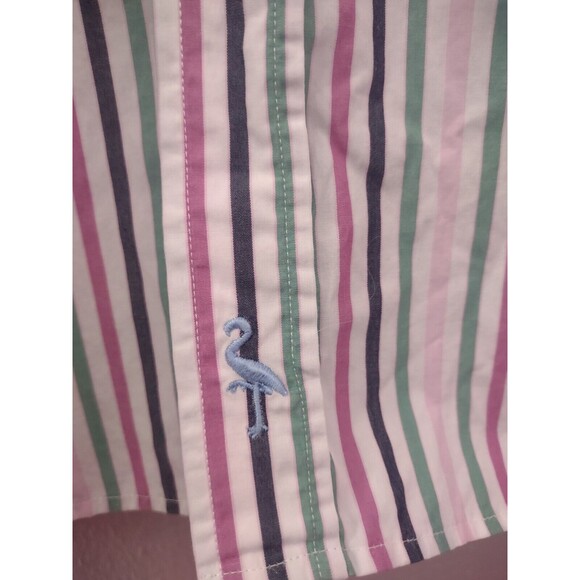 Tailorbyrd Collection Dress Shirt Mens XL Long Sleeve Striped Classic Button Up - Picture 10 of 11